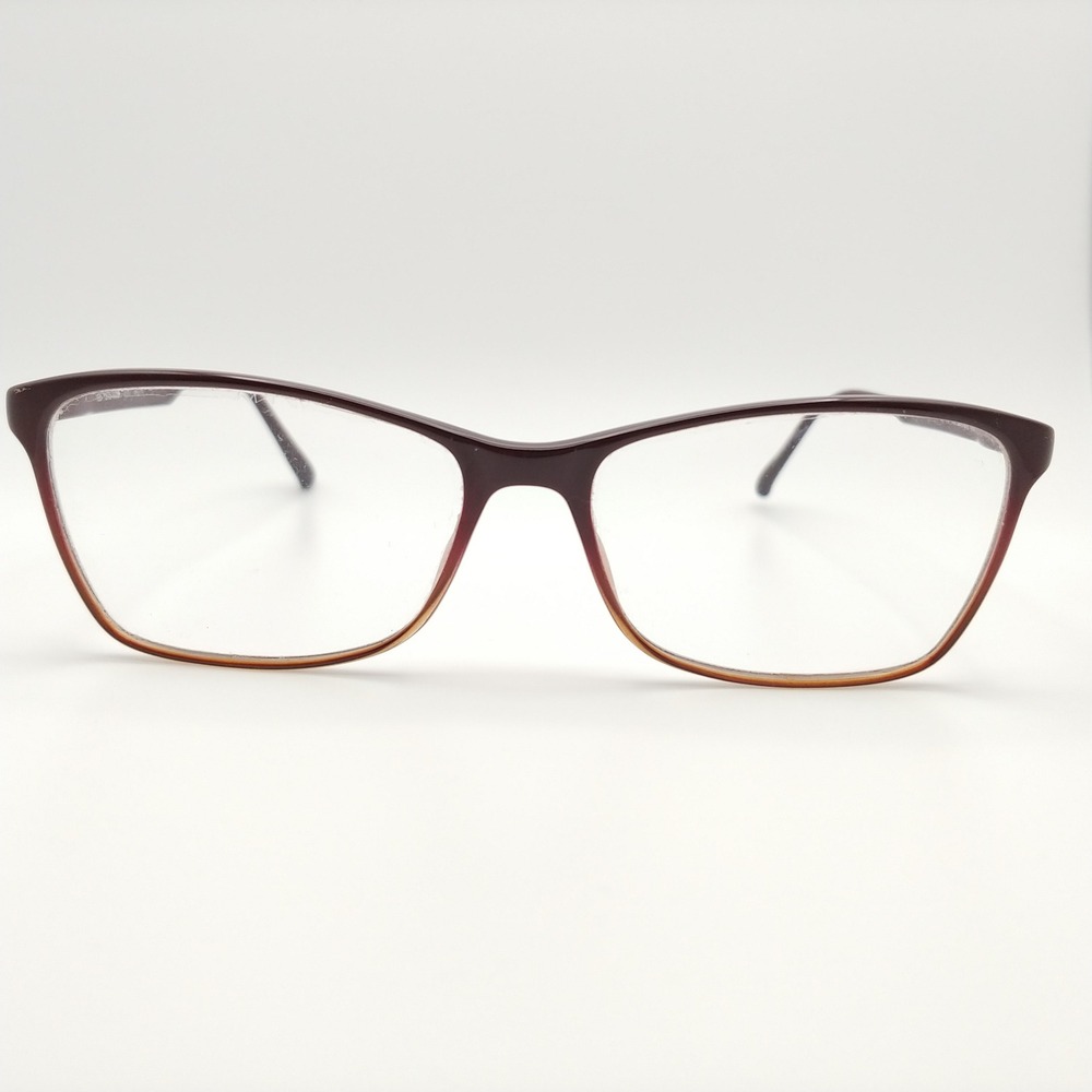 Steppers Eyeglass Frames Women 54-15-135 Burgundy Ombre Cat Eye STS-10060 F310
